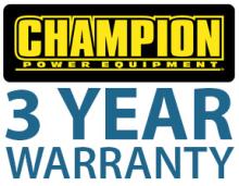 Champion 3 year warranty